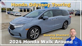 2024 Honda Odyssey Touring Walkaround Standard Features [upl. by Arluene]