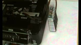 Instalación CISS en Epson SX235W [upl. by Eillo794]