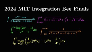 Solving ALL the integrals from the 2024 MIT integration bee finals [upl. by Jessa]