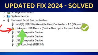 ✅UPDATED 2024 Fix Unknown USB Device Device Descriptor Request Failed Windows 1110 [upl. by Perkoff]