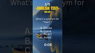 English Test Synonyms B2 Level testyourknowledge englishimprove synonyms basicenglishquiz [upl. by Malan524]