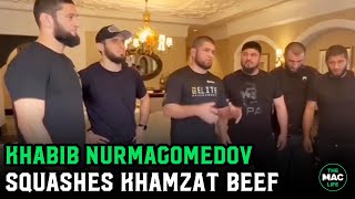 Khabib Nurmagomedov meets with Khamzat Chimaev “We are tired of this nonsense” [upl. by Ativ]