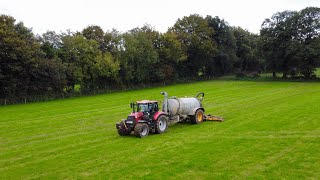 SLURRY SPREADING IN OCTOBER 2023  Case Puma 175 amp Joskin 2500 Gallon amp Trailin Shoe Ireland [upl. by Woodie]