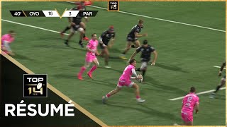 TOP 14 Saison 20232024 J14  Résumé Oyonnax Rugby  Stade Français Paris [upl. by Thormora]