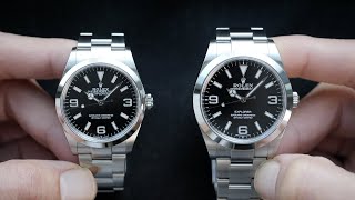 4K The All New Rolex Explorer 36 Vs Explorer 39 Comparison beyond the obvious  Hafiz J Mehmood [upl. by Wales]