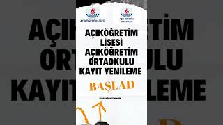 AÖL KAYIT YENİLEME BAŞLADI [upl. by Sankaran]