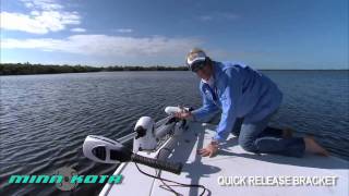 Minn Kota Trolling Motor Quick Release Bracket [upl. by Kinimod]