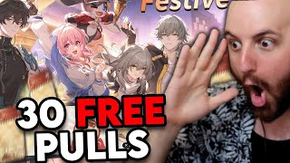 30 FREE PULLS 21 HONKAI STAR RAIL LOOKS INCREDIBLE [upl. by Skardol]