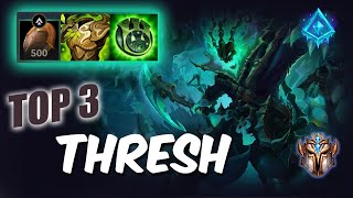 Wild Rift Thresh TOP 3  S12 Challenger rank game  build [upl. by Ahsinek]