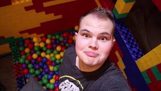 24 HOURS in a GIANT LEGO FORT [upl. by Stillmann]