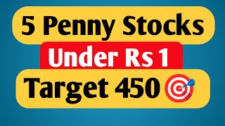 Top 5 Penny Stocks Under ₹1 for 2024  5 Best Penny Stocks To Buy Now  Penny Stocks To Buy Now 2024 [upl. by Areema]