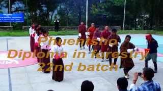 Dechen Lhundrup Zhing A boedra dance by B Sc in sustainable development 1st batch students [upl. by Elidad]