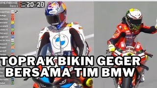 WORLDSUPERBIKES 2024 CATALUNYA  RACE 1  TOPRAK BIKIN GEGER BERSAMA TIM BMW 🔥🔥🔥🔥MENYALA 🔥 [upl. by Alemak343]