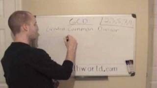 Pre Algebra Lesson GCD or Greatest Common Divisor [upl. by Eulalie396]