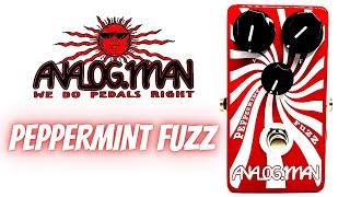 Analogman Peppermint Fuzz Pedal [upl. by Yeoj]