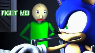 BALDIS BASICS vs SONIC Animation [upl. by Dibri]