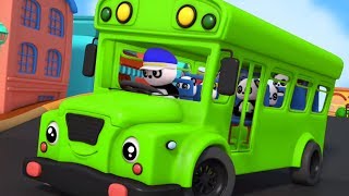 Wheels On The Bus Nursery Rhymes 3D Rhymes Kids Songs Baby Rhyme [upl. by Airdnek624]