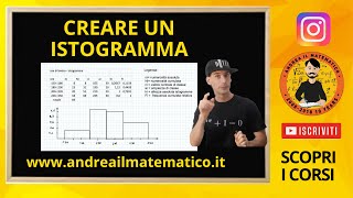 Istogramma  distribuzione in classi  ESERCIZI DI STATISTICA [upl. by Aurita]