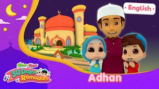 Adhan  30 Days Ramadan  Omar amp Hana English [upl. by Oigolue]