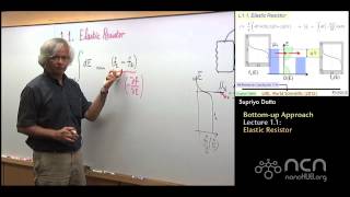 nanoHUBU Thermoelectricity L11 Bottom Up Approach Landauer Formalism [upl. by Forest]