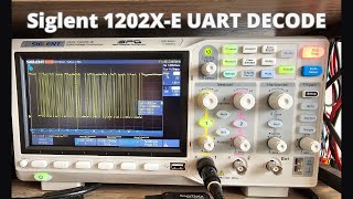 Siglent SDS 1202XE UART Decode 115200 BAUD 1sdiv [upl. by Carr51]