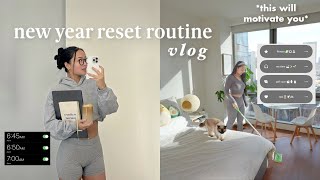 RESET ROUTINE FOR 2024🌱 how to reset for the new year goal plan be productive amp stay motivated [upl. by Shumway]