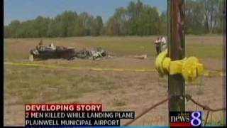 2 killed in plane crash near Plainwell [upl. by Shreve]