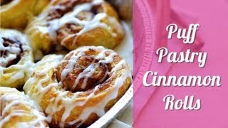 Puff Pastry Cinnamon Rolls [upl. by Ovid]