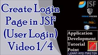 JSF Create Login page User Login Part 14 [upl. by Avla515]