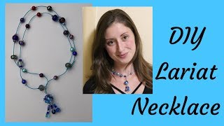 DIY Lariat Necklace Tutorial [upl. by Jake]