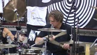 Woodstick 2010 Steve Moore Mad drummer Drum Solo [upl. by Suzi399]