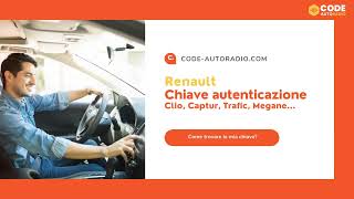 Chiave di autenticazione Renault clio captur megane trafic scenic [upl. by Jeddy814]