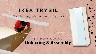 UNBOXING AND ASSEMBLY IKEA WARDROBE  TRYSIL  Cara Pemasangan Lemari IKEA TRYSIL [upl. by Goodspeed975]