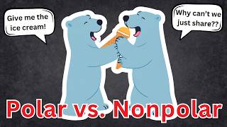 Polar And Nonpolar Covalent Bonds Easy Explanation With Examples  Chemistry Basics [upl. by Hoopes]