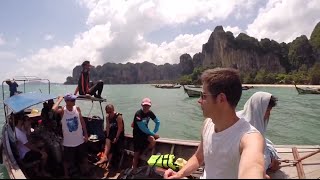 Railay beach  Diving around local islands  Krabi Thailand 2015 [upl. by Estrin183]