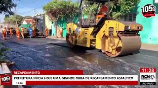 PREFEITURA MUNICIPAL DE APARECIDA DO TABOADO INICIA UMA GRANDE OBRA DE RECAPEAMENTO ASFALTICO [upl. by Arola]