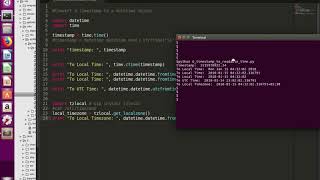 Python Convert Timestamp to Readable Time Local and UTC Time [upl. by Valli]