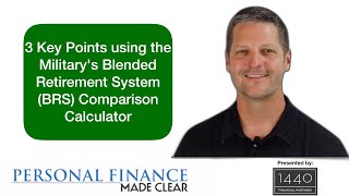 3 Key Points using the Militarys Blended Retirement System BRS Comparison Calculator [upl. by Bravar]