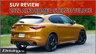 2022 Alfa Romeo Stelvio Veloce  SUV Review  Drivingca [upl. by Enelrihs61]