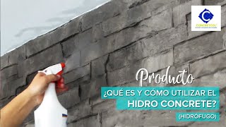 Hidrófugo para pisos y paredes  HIDRO CONCRETE [upl. by Aihseit542]