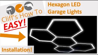 Hexagon LED Garage Light Installation [upl. by Isaac278]