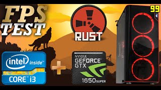 i3 9100F  GTX 1650 SUPER RUST FPS TEST 1080p ZEVS PC12520U [upl. by Leahcim]