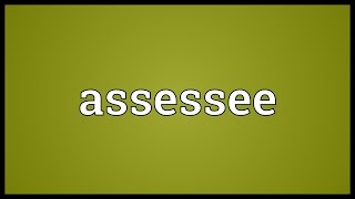 Assessee Meaning [upl. by Lorolla230]