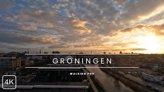 Walking in Groningen POV Exploring the City on Foot 4K Video [upl. by Schoenburg535]