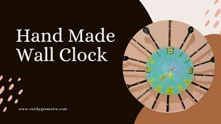 Handmade wall clock DIY wall clock Making [upl. by Rosenberg838]