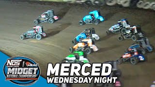 Thanksgiving Eve Showcase  2023 USAC Midgets at Merced Speedway [upl. by Ehtiaf]