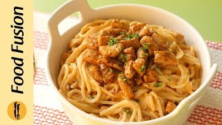 Spaghetti with Tomato Cream Sauce Recipe By Food Fusion [upl. by Dalli888]