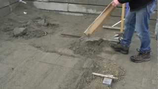 Screeding for Pavers or Paver Slabs [upl. by Aivatra]