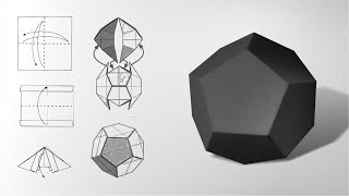 Paper Regular Dodecahedron ● Origami diagram [upl. by Batruk188]