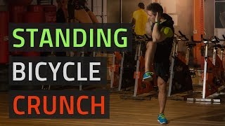 Standing Bicycle Crunch  More Functional Than Regular Bicycles [upl. by Macswan612]